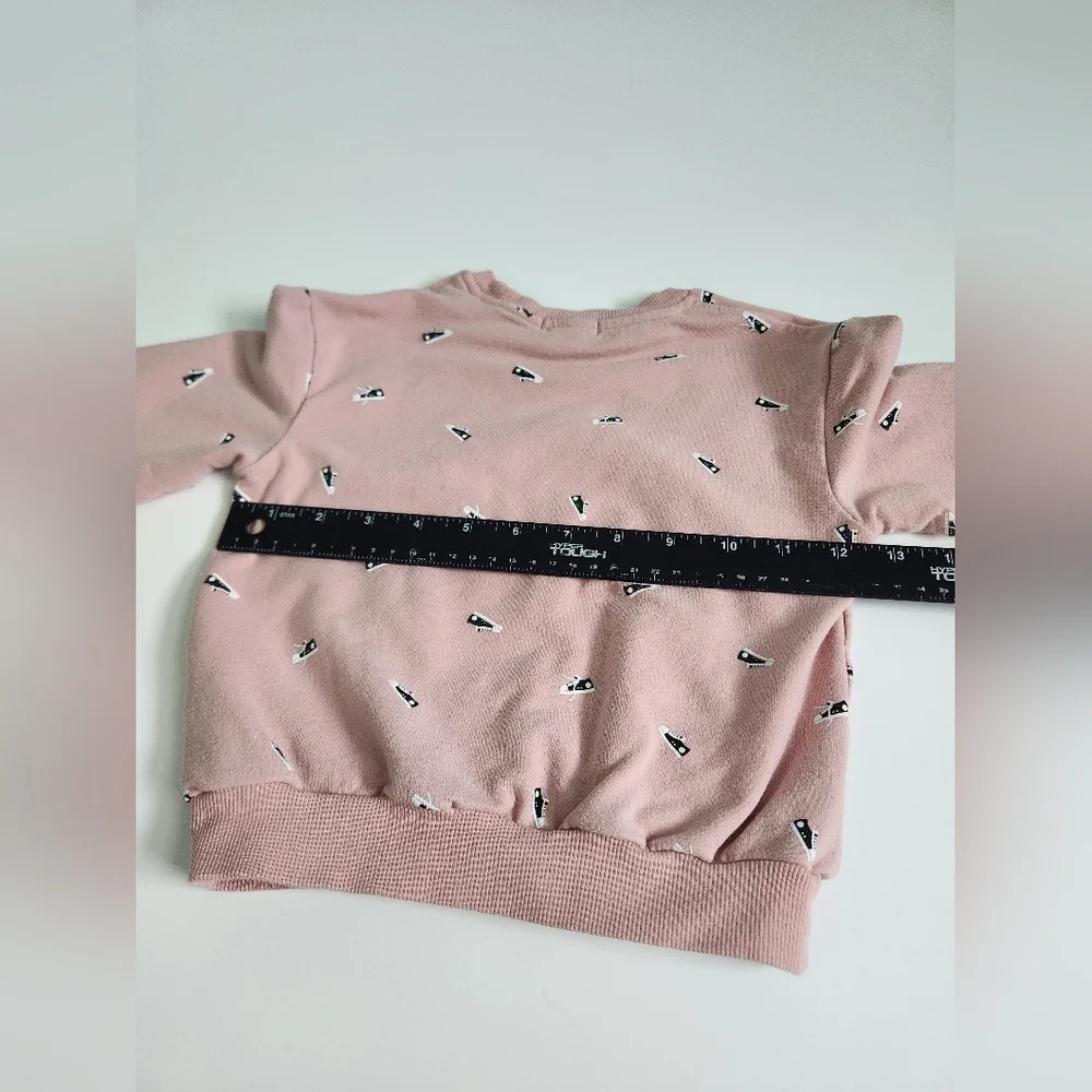 Miles the Label‎ Little Girl's Sneaker Pink Sweatshirt Size 3 - Organic Cotton